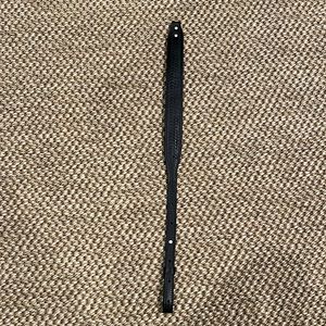 Black Leather Cobra-style Adjustable Rifle Sling